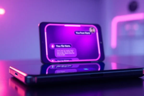 Unlocking the Future of Intimate AI: How CrushonAI is Revolutionizing NSFW AI Sex Chats Futuristic AI chat interface on a modern device with vibrant neon accents and an inviting AI avatar