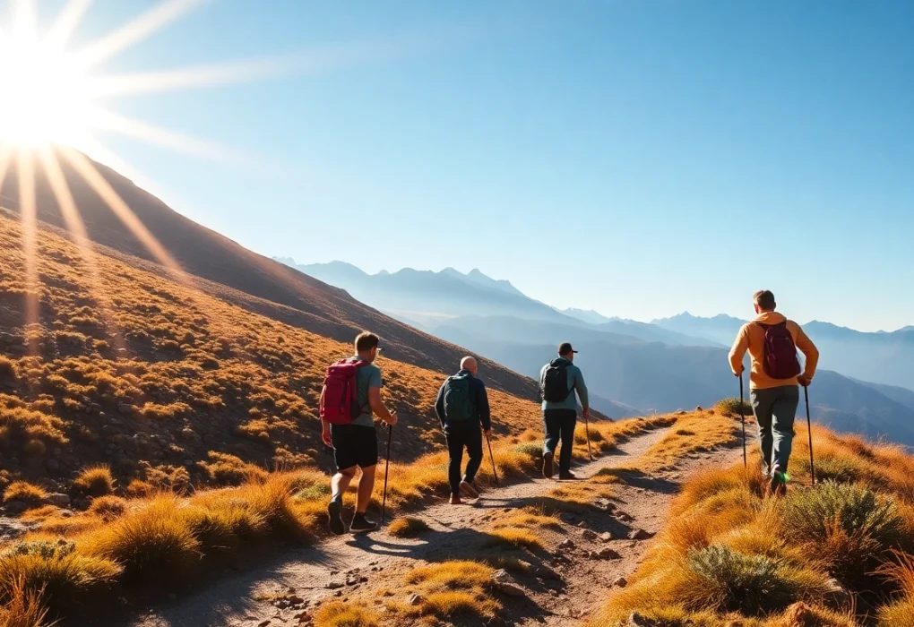Join a guided hike through scenic mountain trails with expert guides leading the way for an unforgettable outdoor adventure.