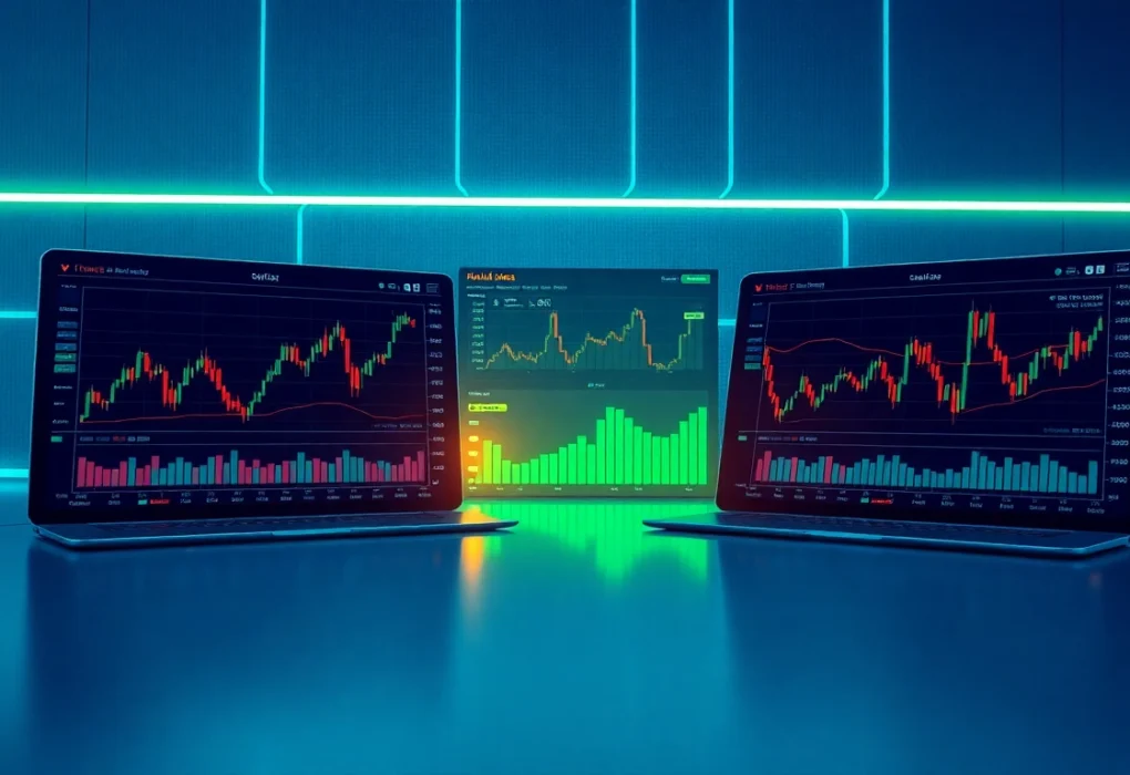 Aicoin platform showcasing real-time crypto charts and security features on a sleek device screen for traders and investors.