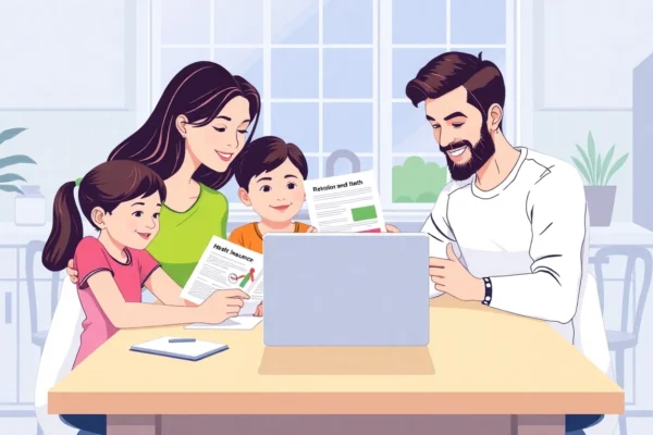 Review Affordable health insurance after COBRA options with a family planning at home.