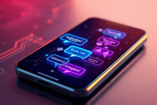 Unlocking the Power of AI Chat: Your Ultimate Guide to Free Sexting AI and AI Chat XXX Experiences Futuristic smartphone displaying AI chat conversations with glowing speech bubbles against a dark tech background.