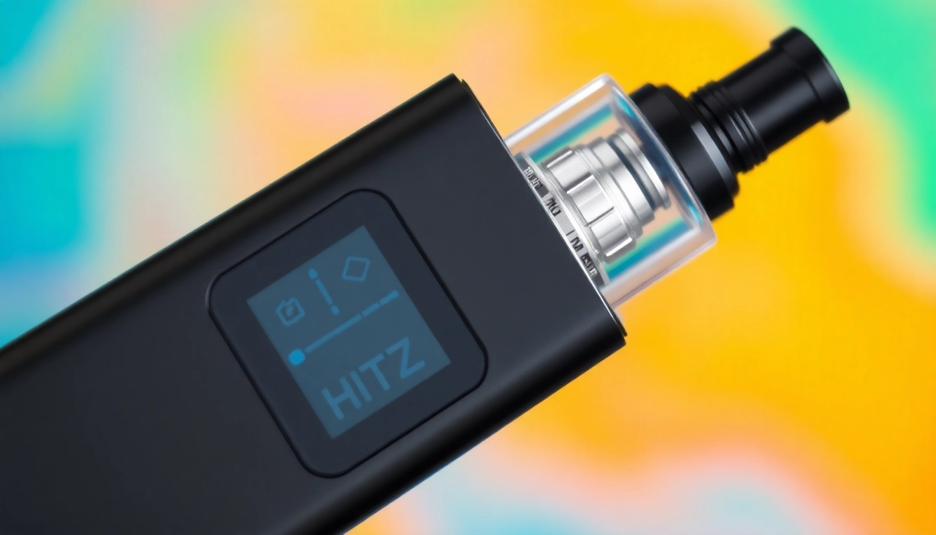 Hitz California disposable vape with LCD display and ceramic coil for smooth flavor experience