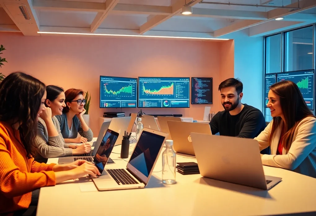 French freelance market growth and opportunities highlighted by diverse professionals working