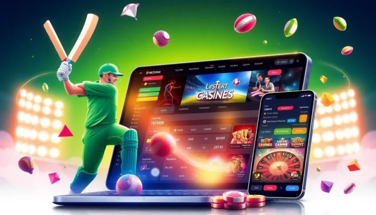 Engaging image showcasing the Cricbet99 club platform with cricket betting, casino games, and