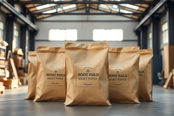 High-quality images of eco-friendly torba papierowa with custom branding for retail packaging