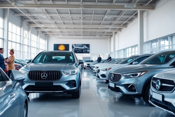 Compro auto used cars dealership with diverse vehicles and professional staff engaging customers