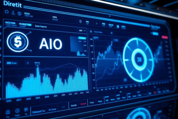 This aicoin market analysis dashboard shows real-time data and AI-driven insights for investors.