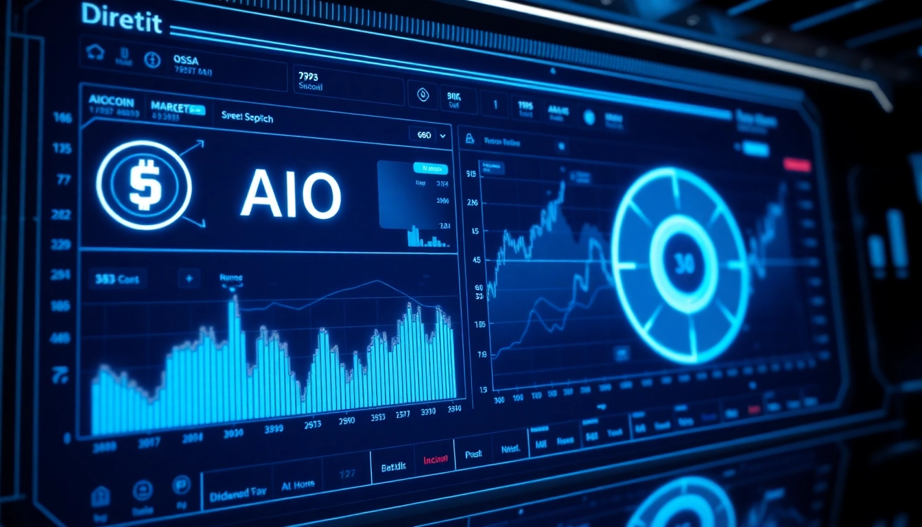 This aicoin market analysis dashboard shows real-time data and AI-driven insights for investors.