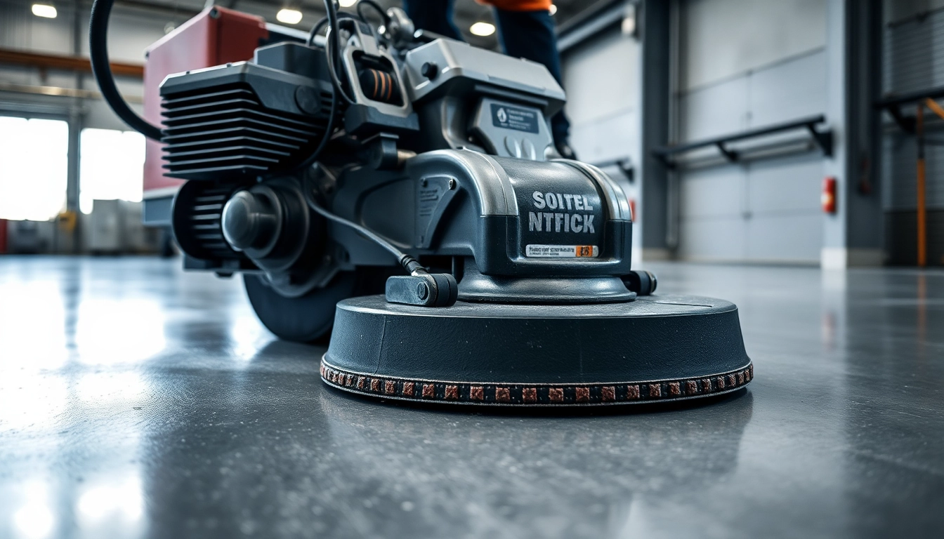 Professional concrete grinding Birmingham process showcasing precision floor finishing services